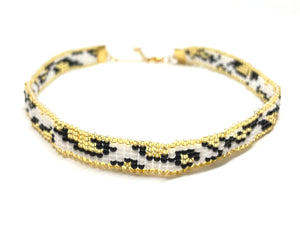 Mostacilla necklace animal print