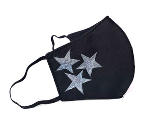 Silver stars mask black