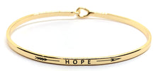 Load image into Gallery viewer, Stainless steel message gold hope
