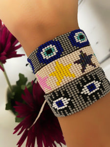 Eyes mostacilla bracelet