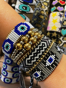 Eyes mostacilla bracelet